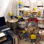 打楽器演奏ロボットIROPS-4号機の試作　Pearl リズムトラベラー RT-645N/C  ベース