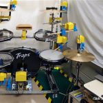 打楽器演奏ロボットIROPS-5号機の試作　ポータブルドラム Traps Drums A400NC ベース
