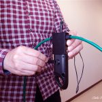 無給電ラジオフープラ(HOOPRA)に手回し発電機を内蔵した試作品　～手回しHOOPRA