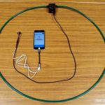 ハンズフリーイヤホンマイクを改造してHOOPRAイヤホン付スマホアダプターの試作