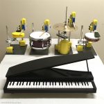 スマホで楽しめるミニチュアバンド　～卓上型打楽器演奏システム～