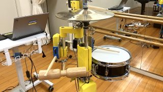 ｢にじ｣  リハーサル（実験） MUSICROBOT IROPS-9号機