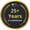 米国化学会（ACS）より25年以上の継続会員表彰を受けました