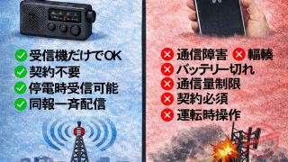 災害時、本当に頼れる情報インフラは何か？ ― 放送波（AM/FMラジオ）の強靱性を図解で整理しました